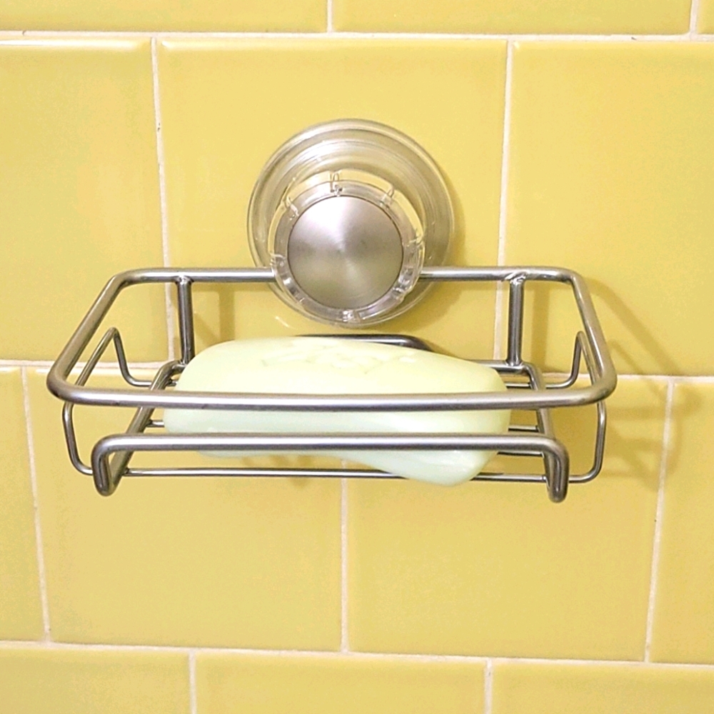 Turn-N- Lock Suction Bar Soap Dish